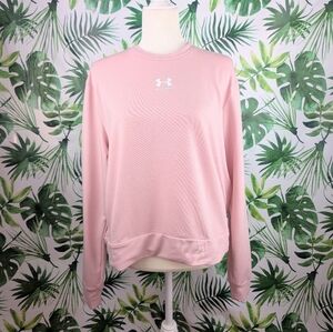 Under Armour Light Pink Long Sleeved Top (Size: Large)11.1oz